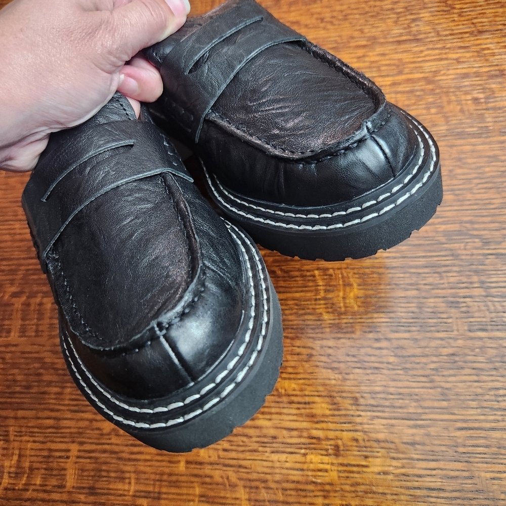 Lisa Vicky Mules Pace -V Black leather Cushioned Footbed Size 8.5 New in Box - Picture 5 of 10